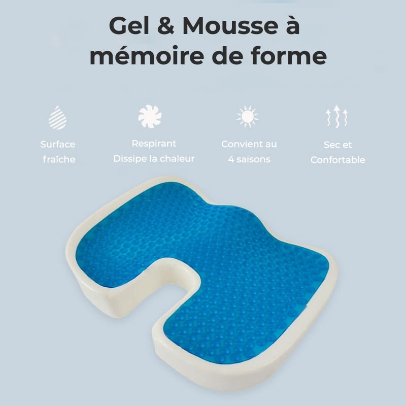 Coussin Glamour care pour soulager les douleurs du coccyx et lombaires