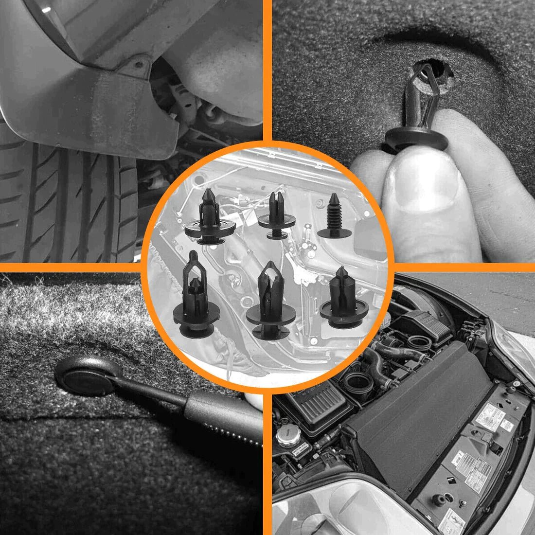 Assortiment de Clips de retenue de voiture, 100 PCS - Image 2