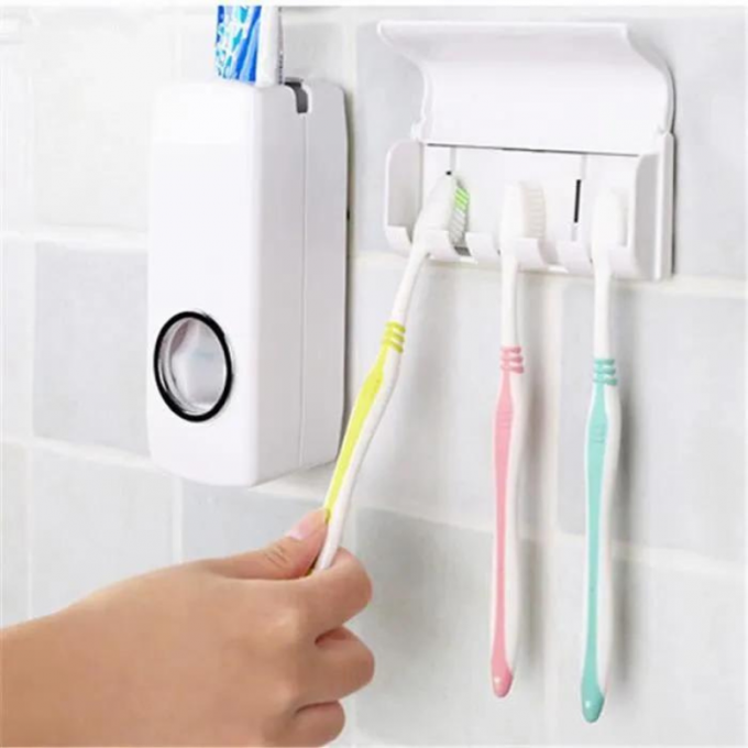 Distributeur de dentifrice avec porte-brosse à dents - Image 2
