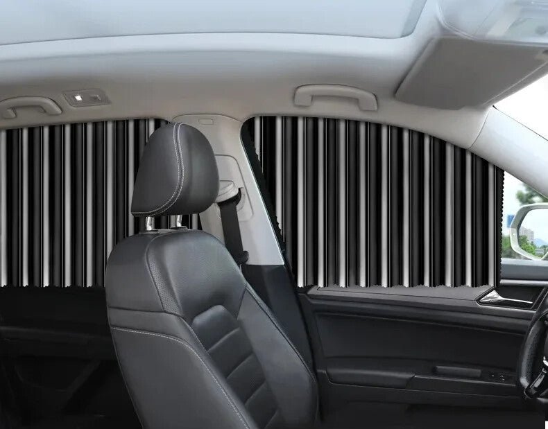 Rideaux Pare-Soleil Magnétiques 4 pcs – Protection UV pour Vitres Latérales