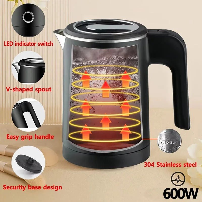 Bouilloire Électrique Portable – Acier Inox 304 | 500 ml | Chauffage Rapide 600W - Image 5