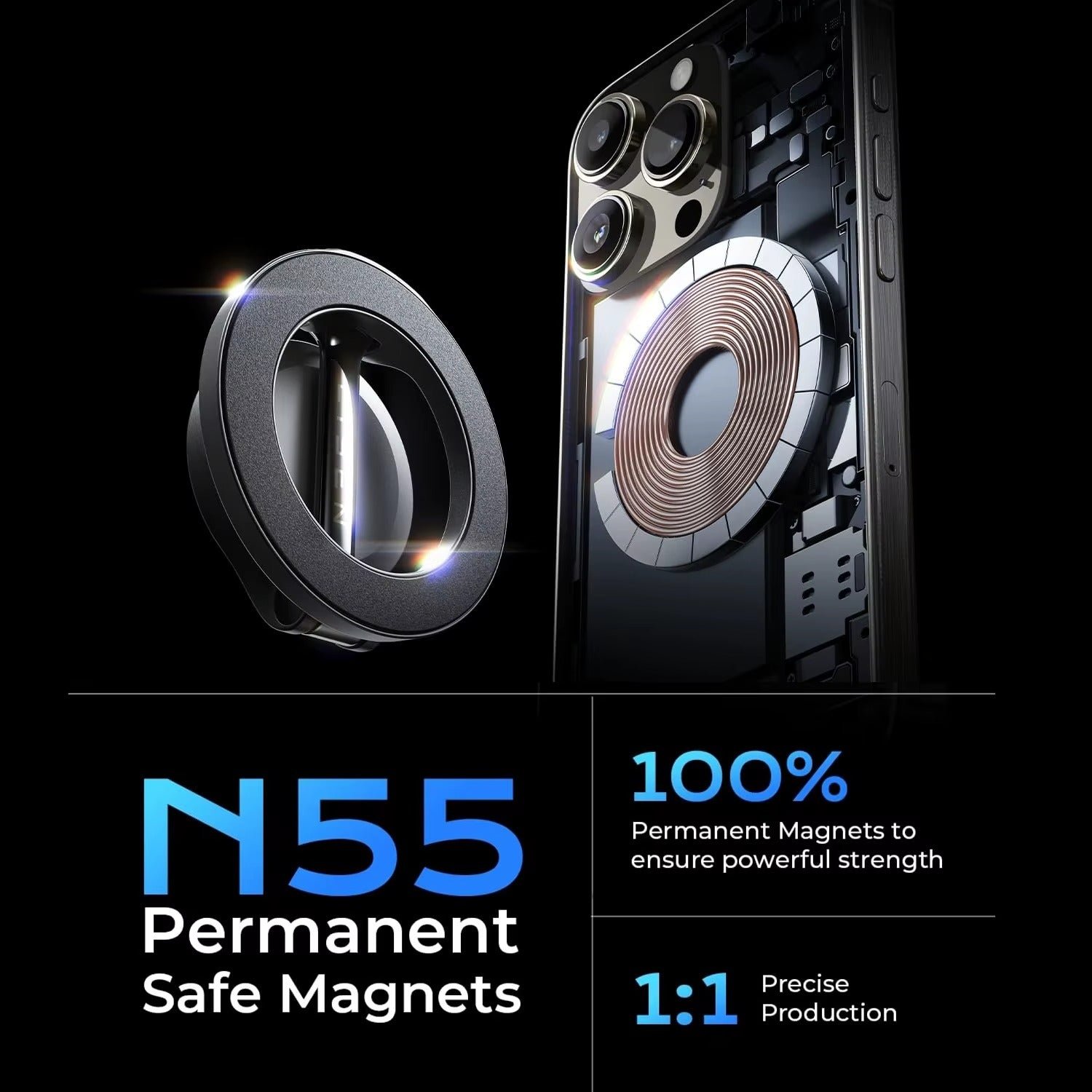 Support de Téléphone Magnétique pour Voiture – Rotation 1080° | Universel iPhone & Android - Image 4