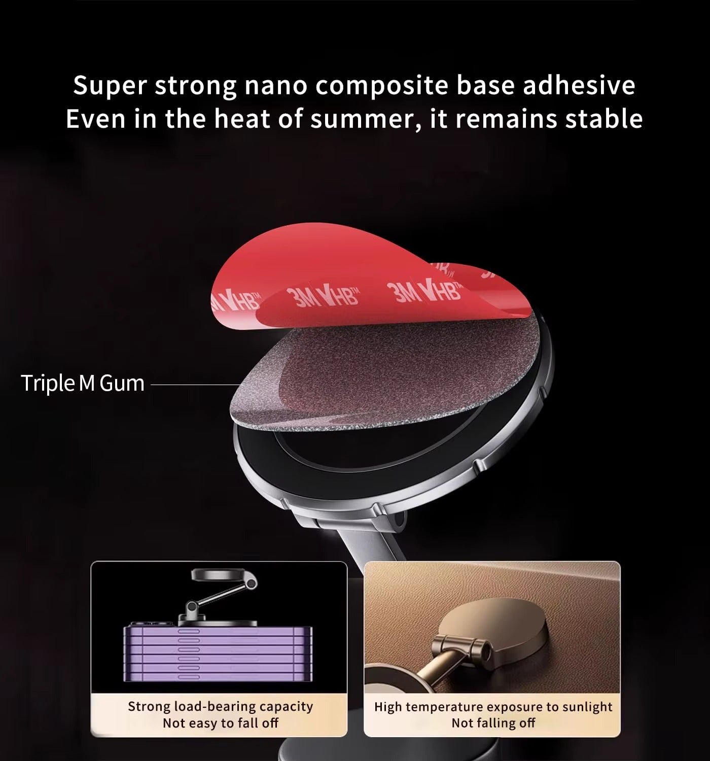 Support de Téléphone Magnétique pour Voiture – Rotation 1080° | Universel iPhone & Android - Image 7