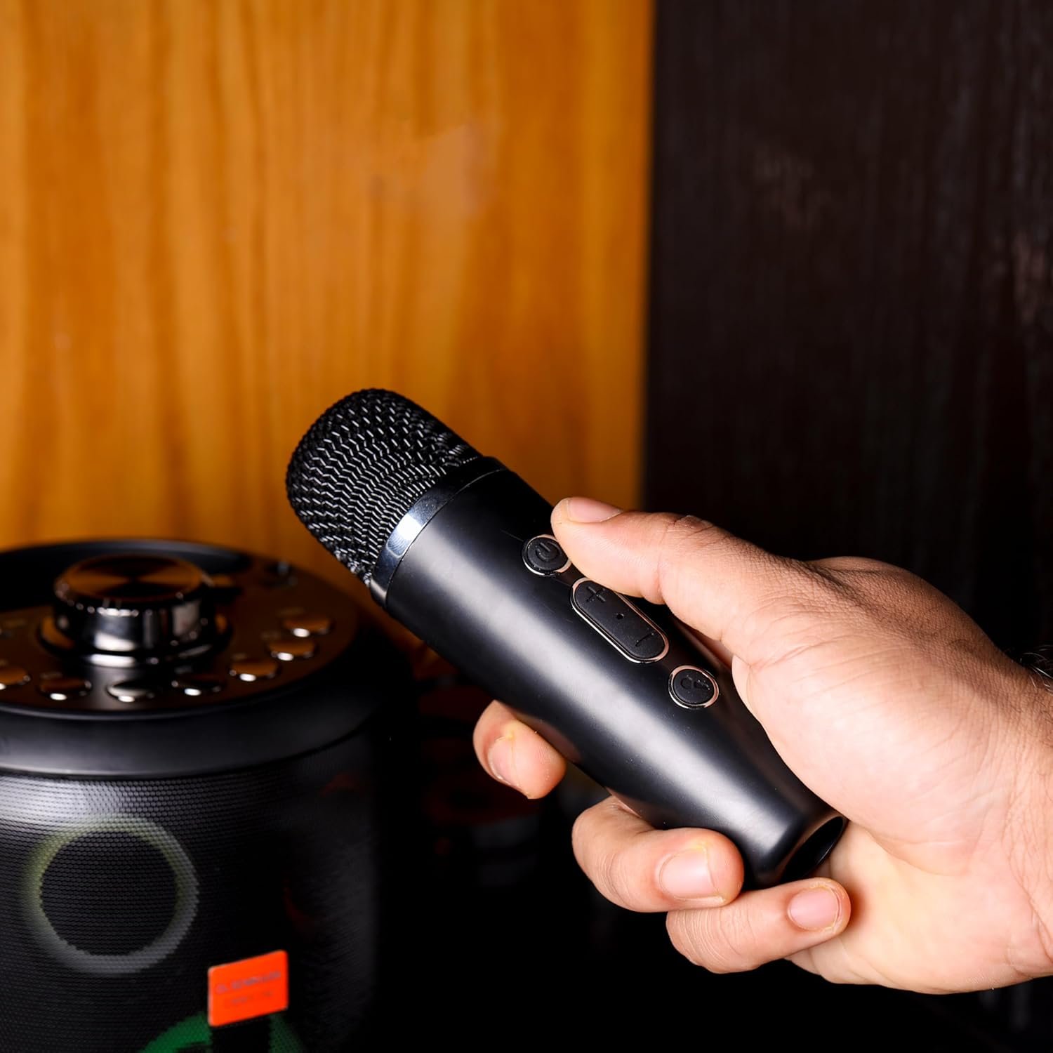 Haut-parleur Karaoké Portable Bluetooth – 2 Micros, USB, AUX & Wi-Fi - Image 5