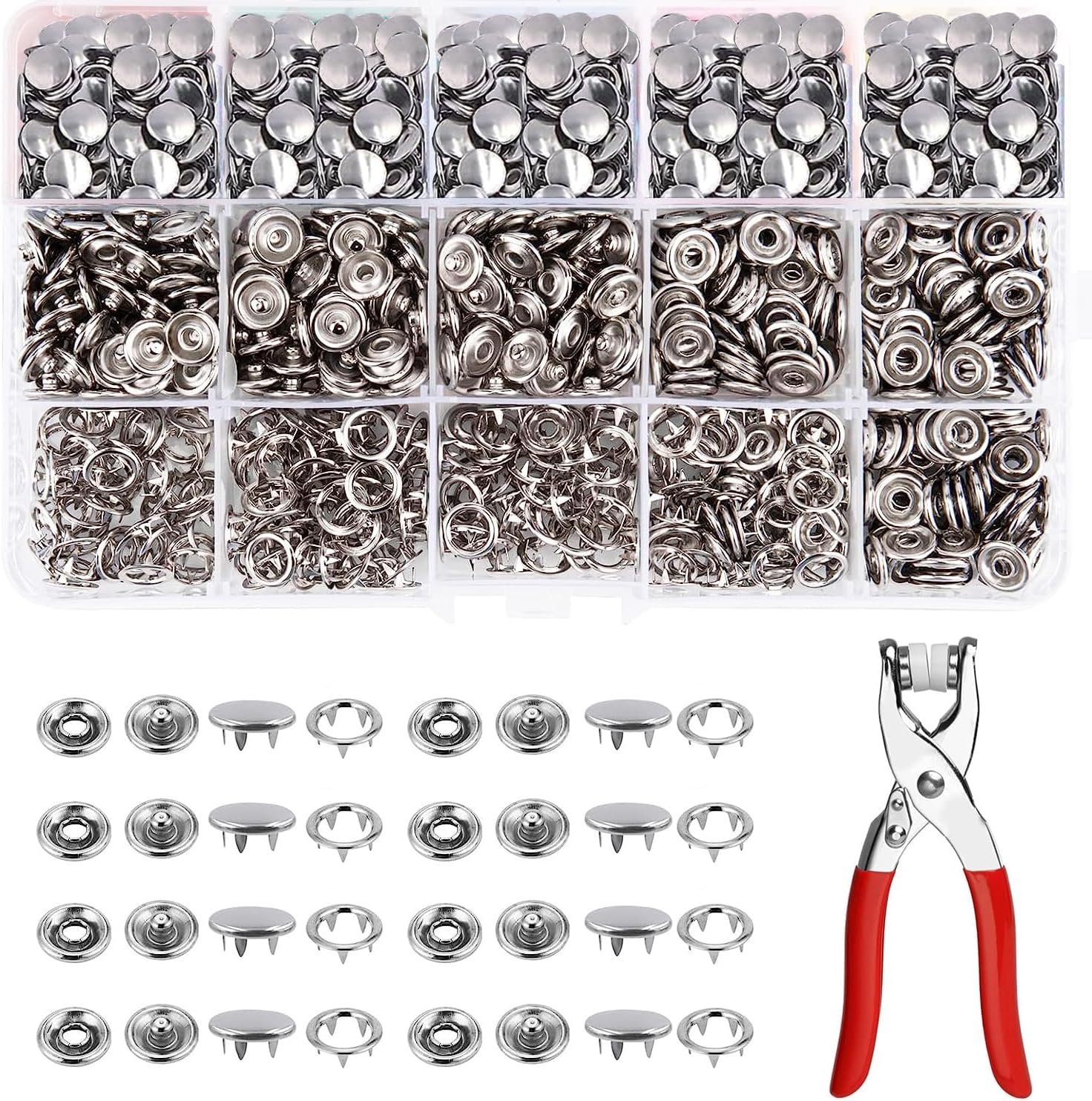 Kit boutons-pression + pince (200 pcs) - Image 3