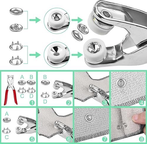 Kit boutons-pression + pince (200 pcs) - Image 7