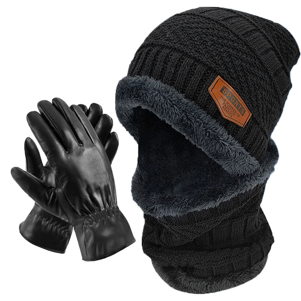 Pack Hiver 3-en-1 : Bonnet, Cache-cou & Gants