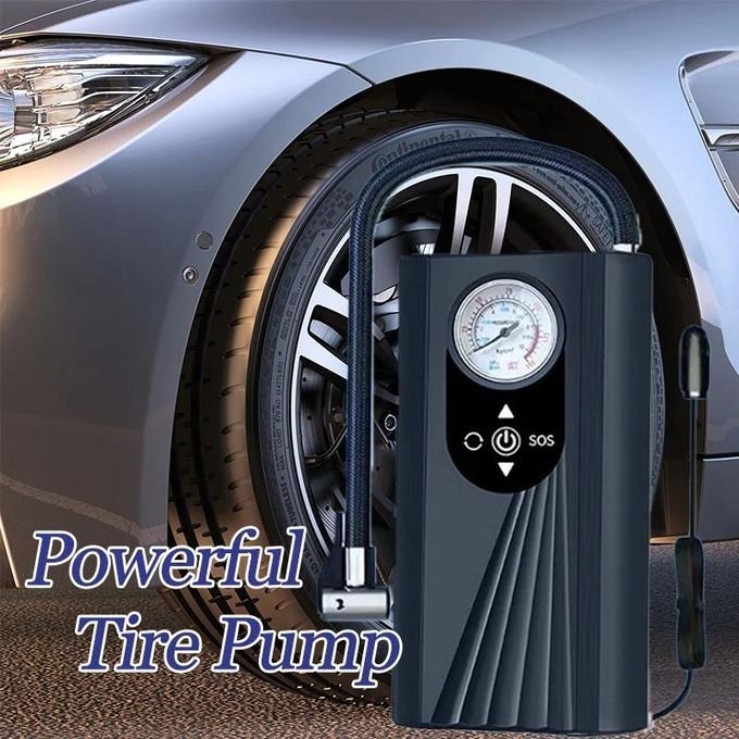 Compresseur d&rsquo;Air Électrique Portable – Voiture, Moto, Vélo