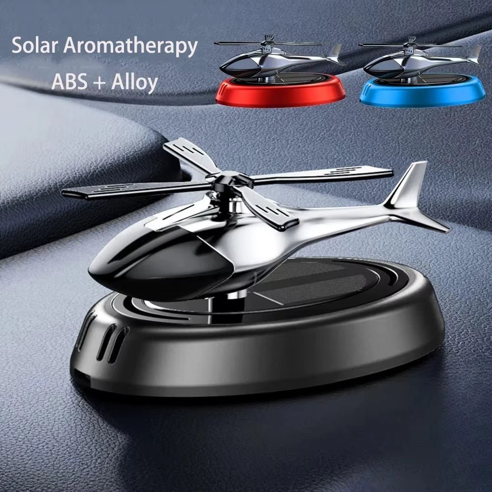 Désodorisant Solaire pour Voiture – Hélicoptère Rotatif Aromathérapie