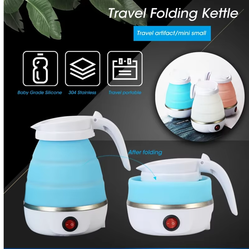 Bouilloire Électrique Pliable – Portable & Compacte | 600W – 600ml