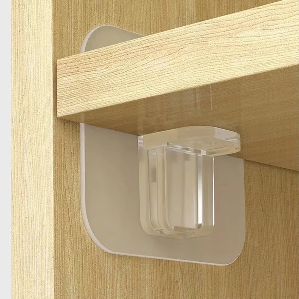 Clips Adhésifs pour Étagères – Lot de 20 supports muraux
