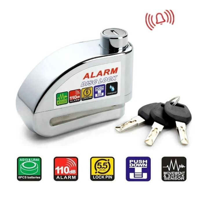Antivol de Disque avec Alarme pour Moto