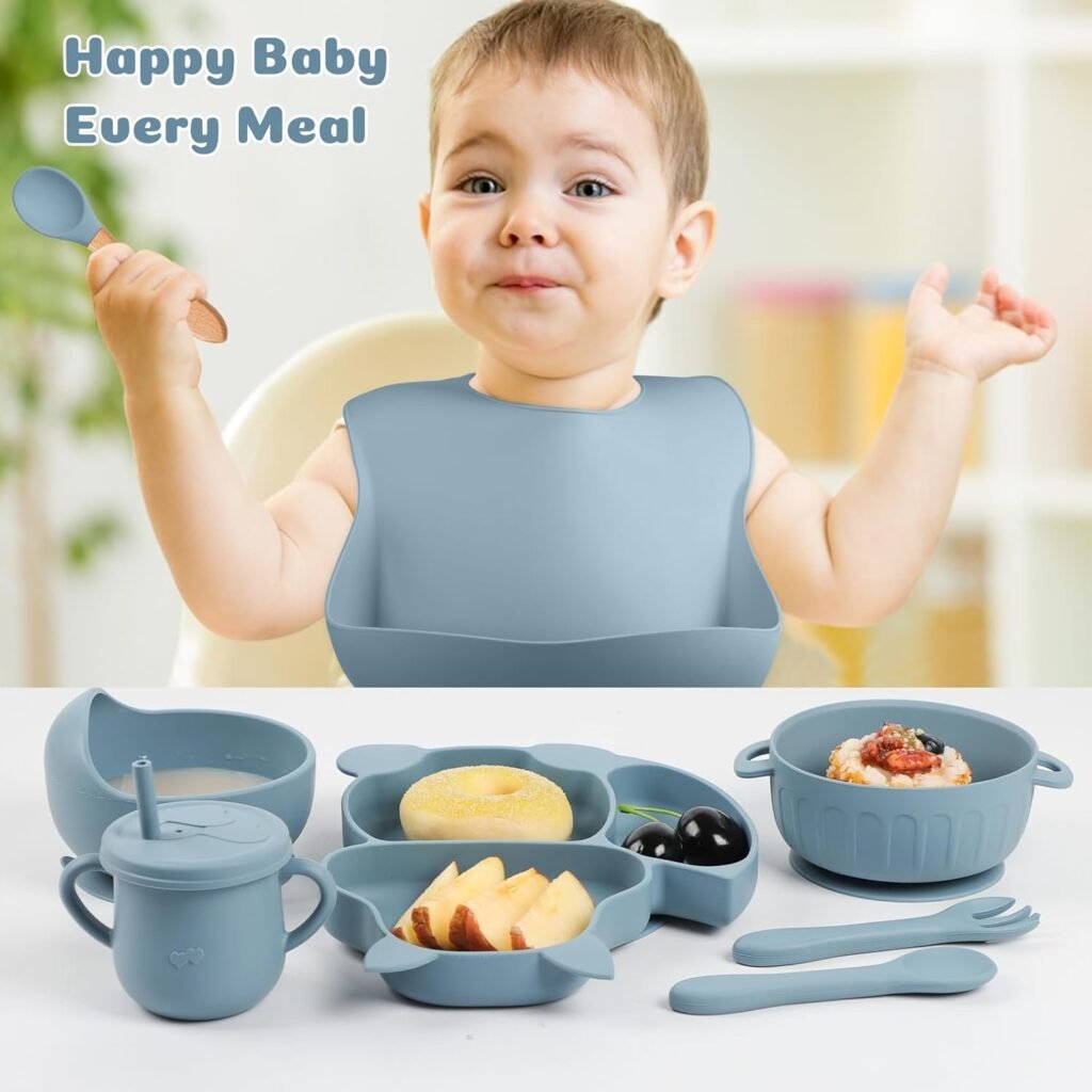 Ensemble d’Alimentation en Silicone pour Bébé