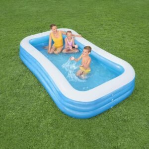 🏊 Piscine Gonflable Familiale Rectangulaire 305 x 183 x 56 cm