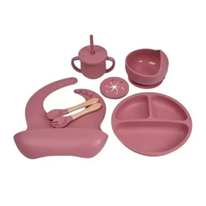Ensemble d’Alimentation en Silicone pour Bébé (High Quality)